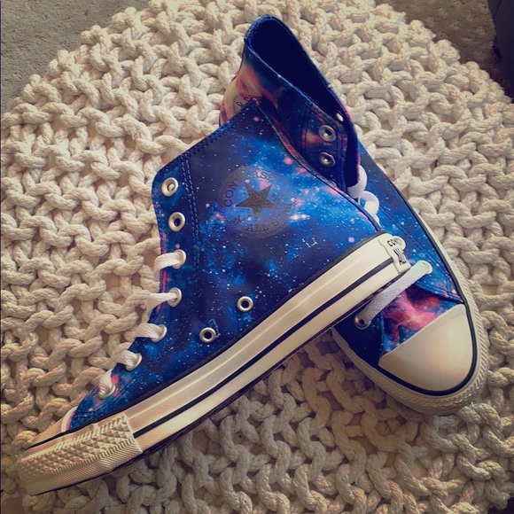 converse high top galaxy print